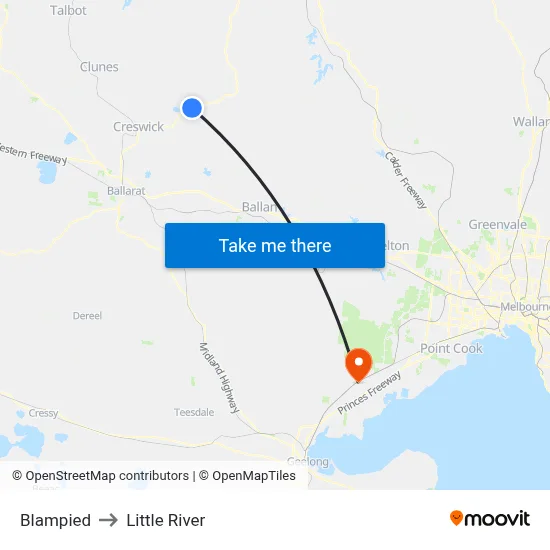 Blampied to Little River map