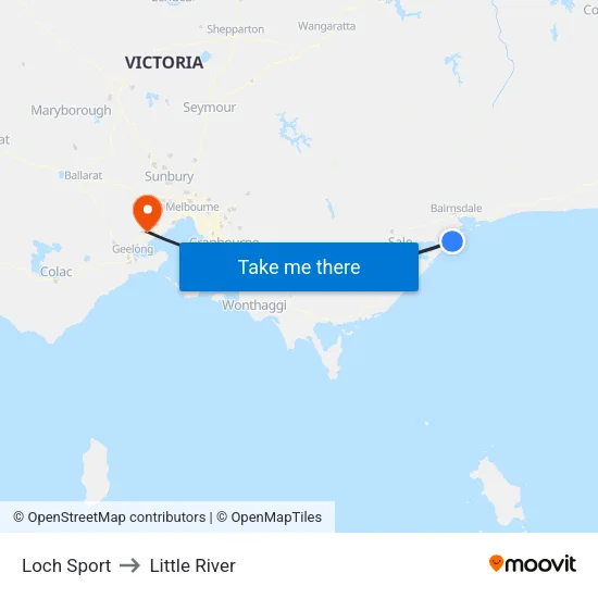 Loch Sport to Little River map