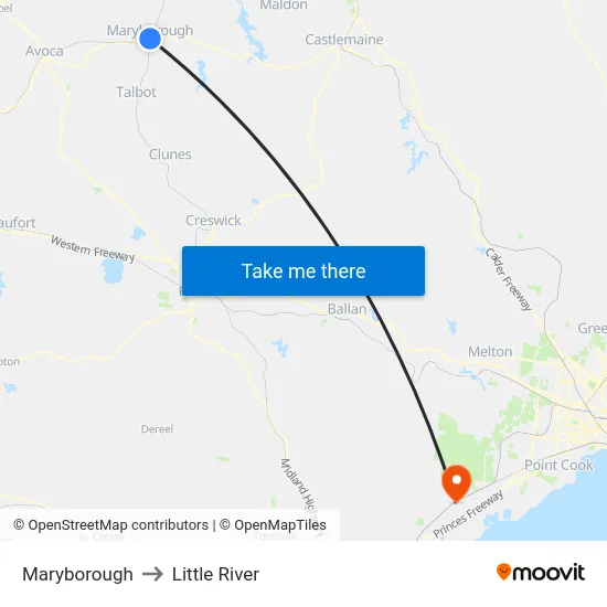Maryborough to Little River map