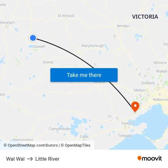 Wal Wal to Little River map
