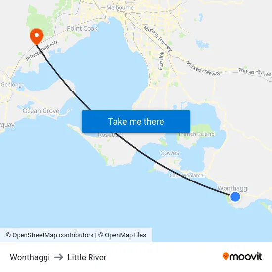 Wonthaggi to Little River map