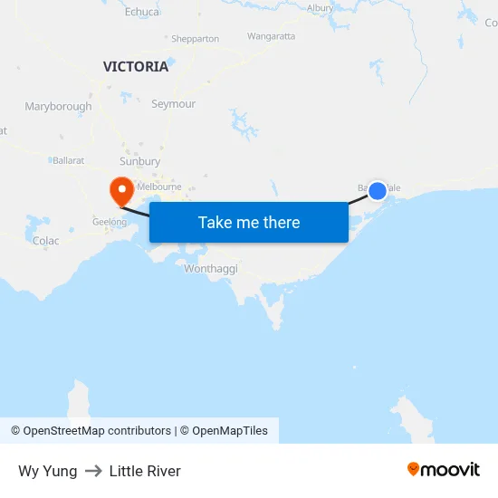 Wy Yung to Little River map