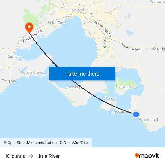 Kilcunda to Little River map