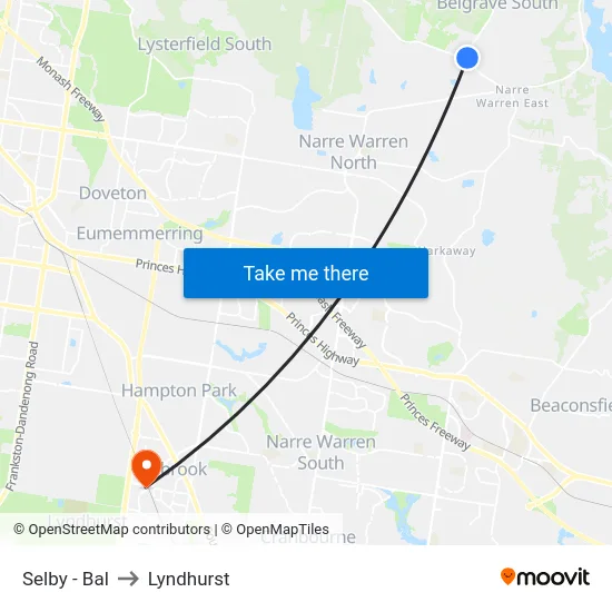 Selby - Bal to Lyndhurst map