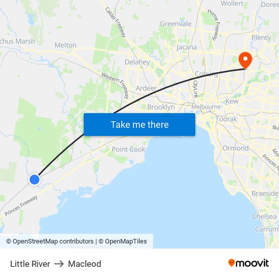 Little River to Macleod map