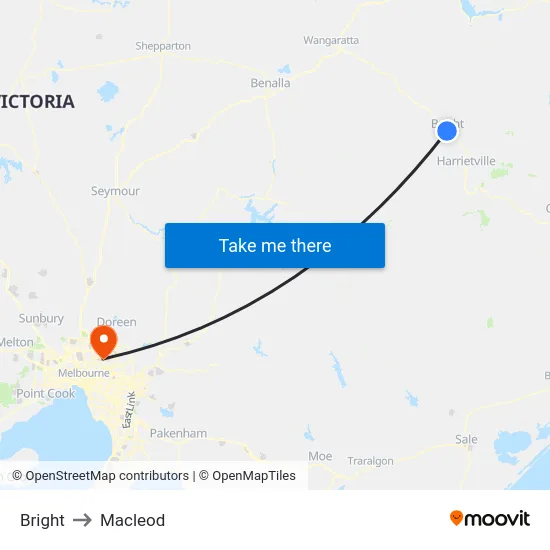 Bright to Macleod map