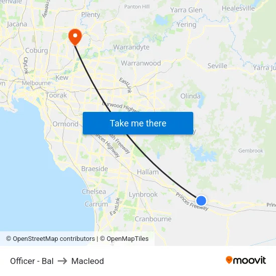 Officer - Bal to Macleod map