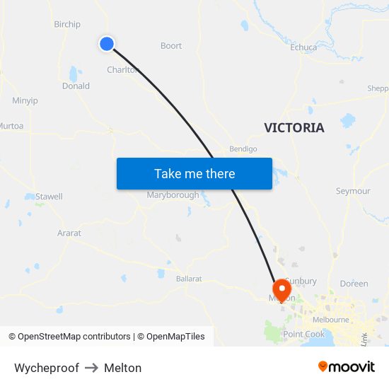 Wycheproof to Melton map