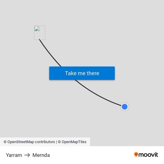 Yarram to Mernda map