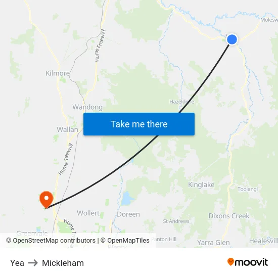 Yea to Mickleham map