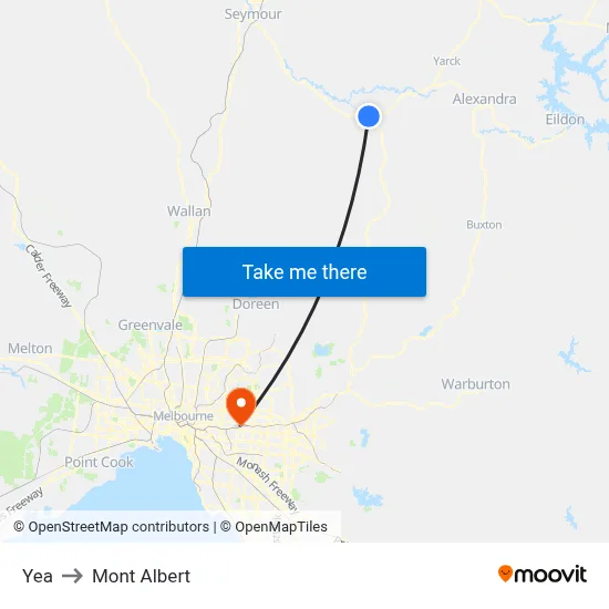 Yea to Mont Albert map
