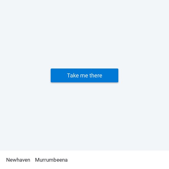 Newhaven to Murrumbeena map