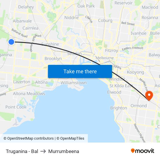 Truganina - Bal to Murrumbeena map