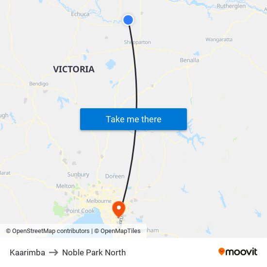 Kaarimba to Noble Park North map