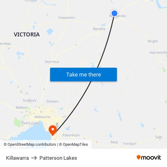 Killawarra to Patterson Lakes map