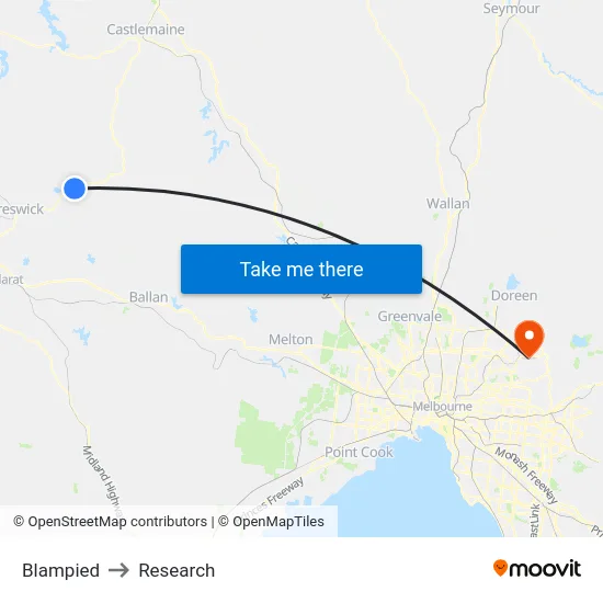 Blampied to Research map