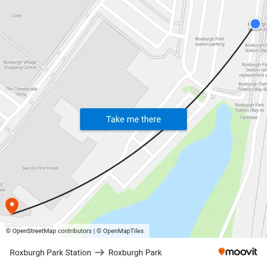 Roxburgh Park Station to Roxburgh Park map