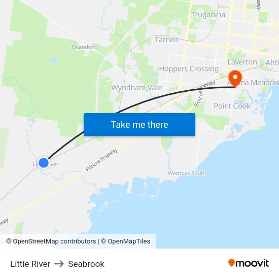 Little River to Seabrook map