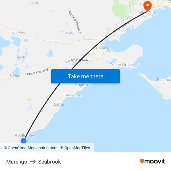 Marengo to Seabrook map