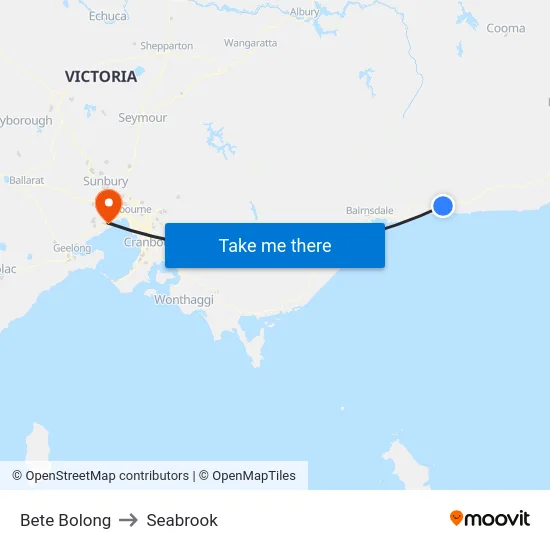 Bete Bolong to Seabrook map