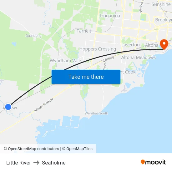 Little River to Seaholme map