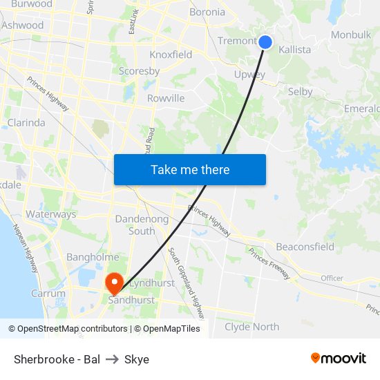 Sherbrooke - Bal to Skye map