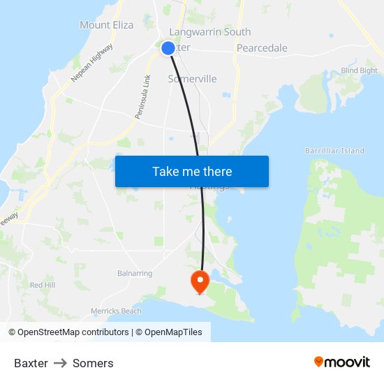 Baxter to Somers map