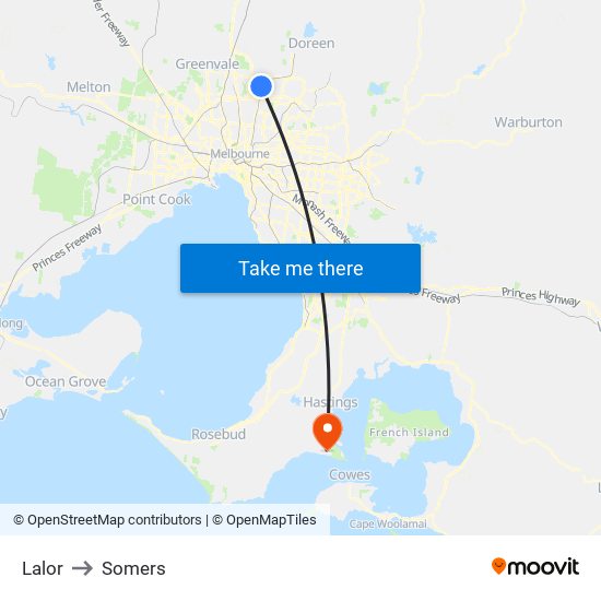 Lalor to Somers map