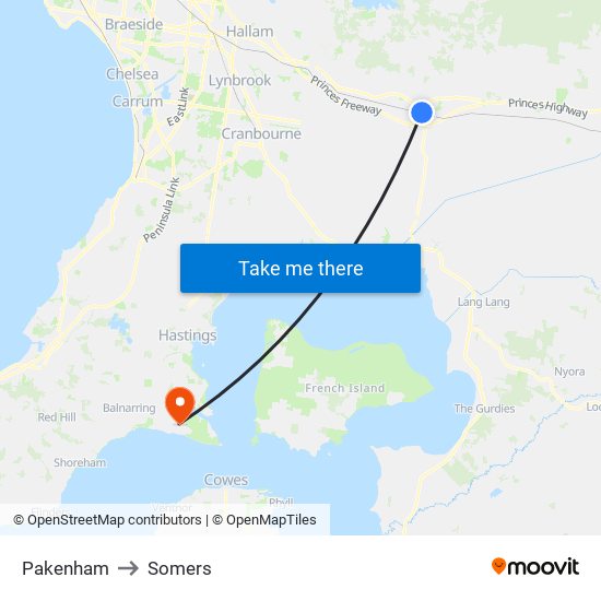 Pakenham to Somers map