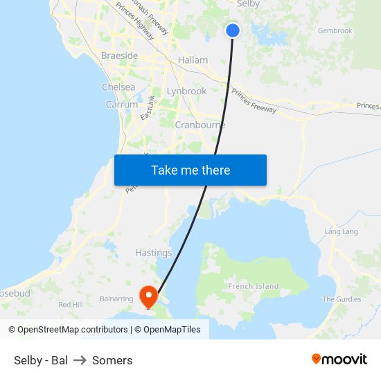 Selby - Bal to Somers map