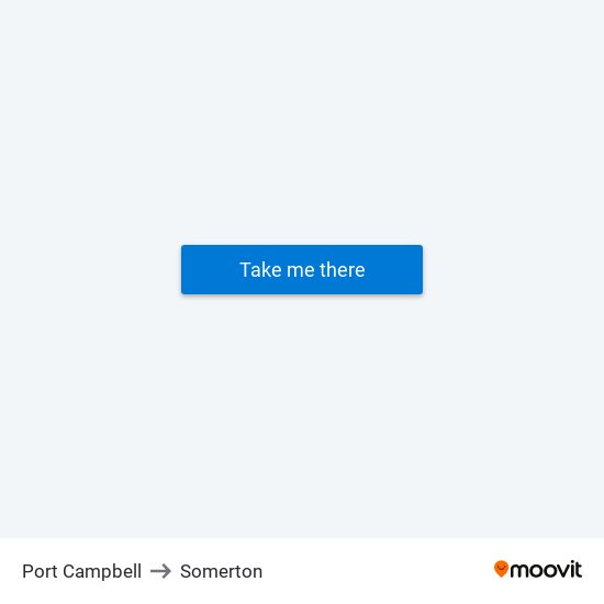 Port Campbell to Somerton map