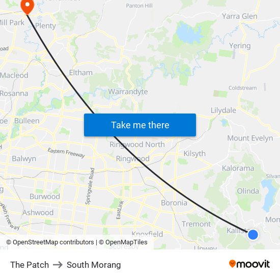 The Patch to South Morang map