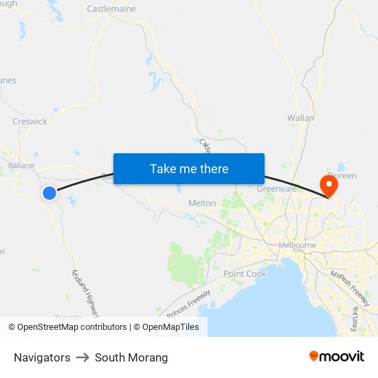 Navigators to South Morang map