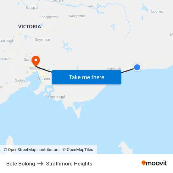 Bete Bolong to Strathmore Heights map