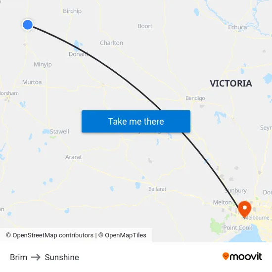 Brim to Sunshine map