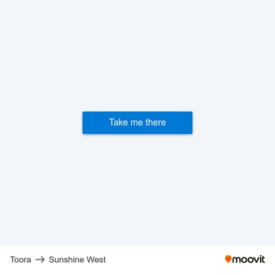 Toora to Sunshine West map