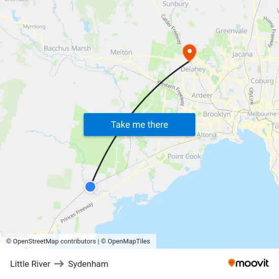 Little River to Sydenham map