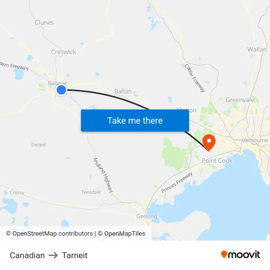 Canadian to Tarneit map