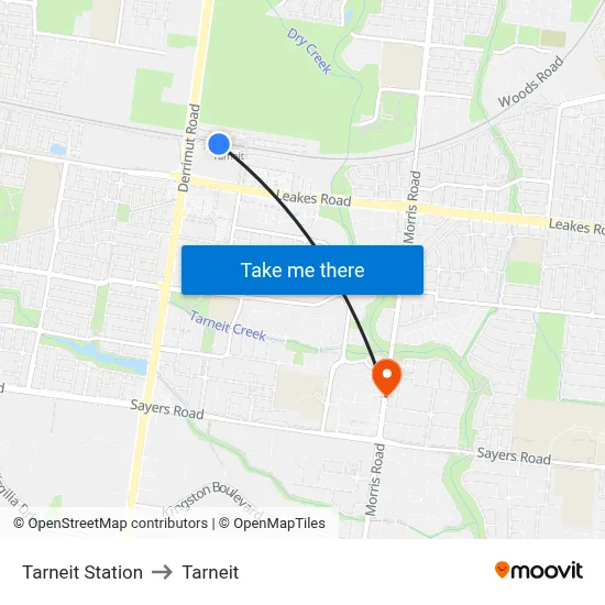 Tarneit Station to Tarneit map