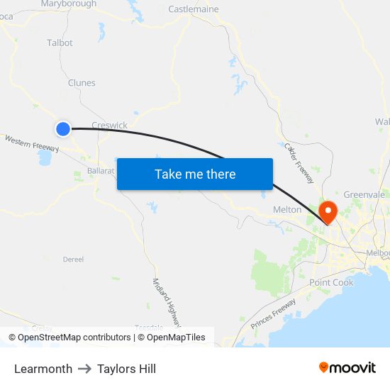 Learmonth to Taylors Hill map