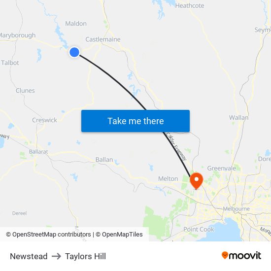 Newstead to Taylors Hill map