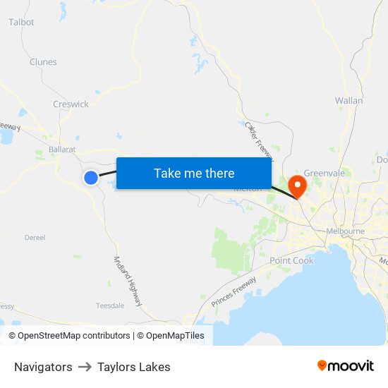 Navigators to Taylors Lakes map