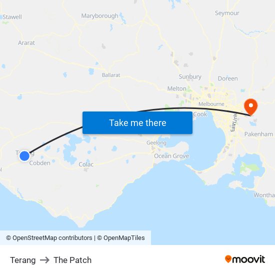 Terang to The Patch map