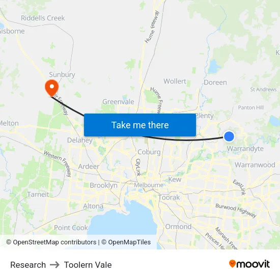 Research to Toolern Vale map