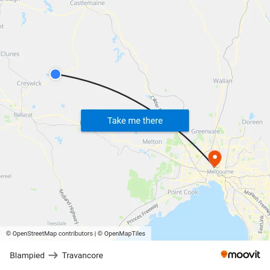 Blampied to Travancore map