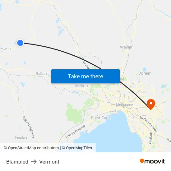 Blampied to Vermont map