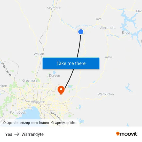 Yea to Warrandyte map