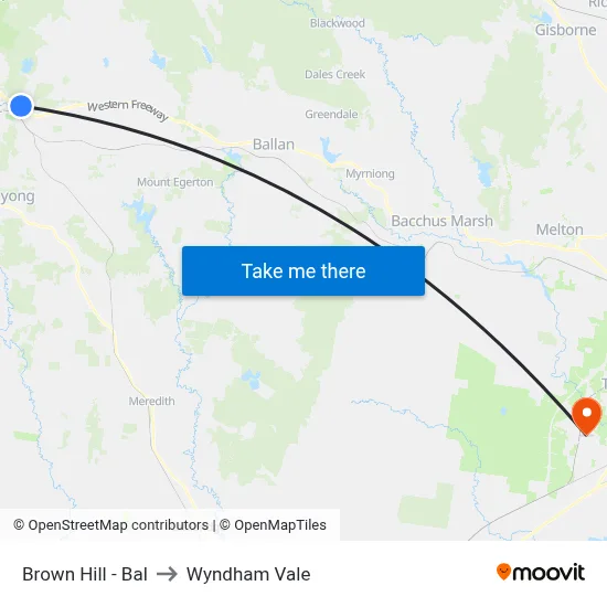 Brown Hill - Bal to Wyndham Vale map