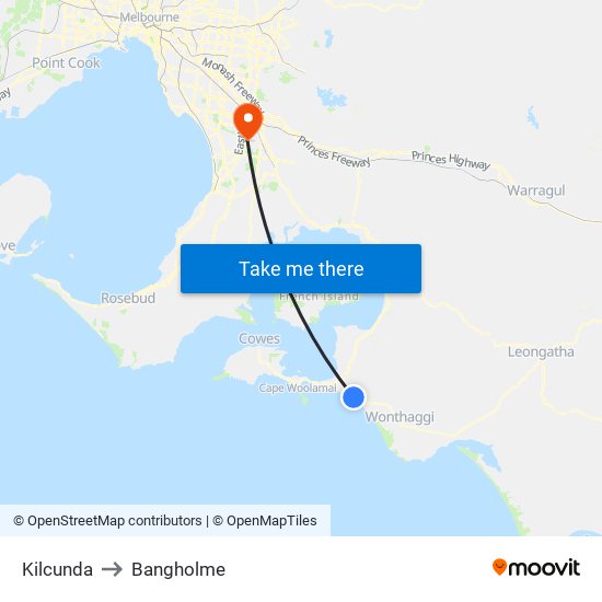 Kilcunda to Bangholme map