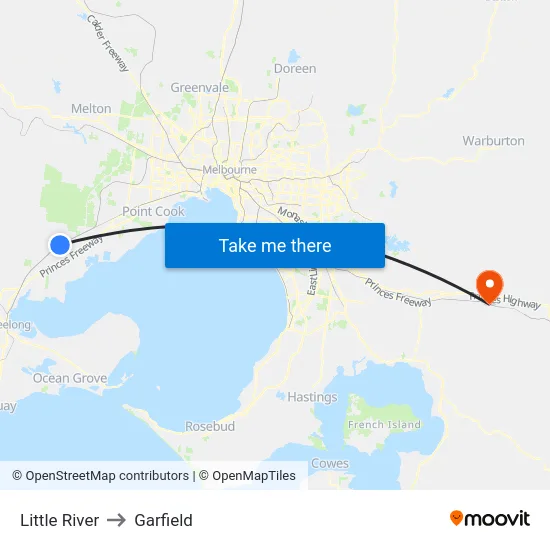 Little River to Garfield map